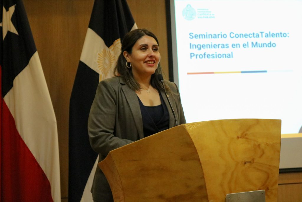 Leslie Pérez Cáceres, Directora del Área de Participación y Liderazgo Femenino de la Facultad de Ingeniería PUCV.